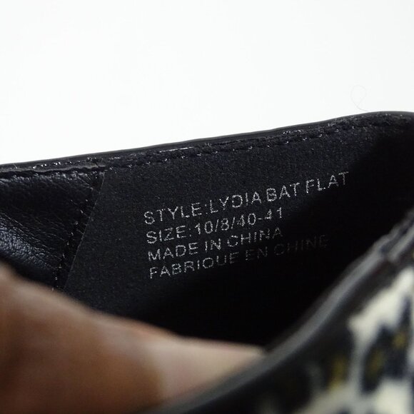 Leopard Print Flats with Bat Detail - Picture 8 of 8